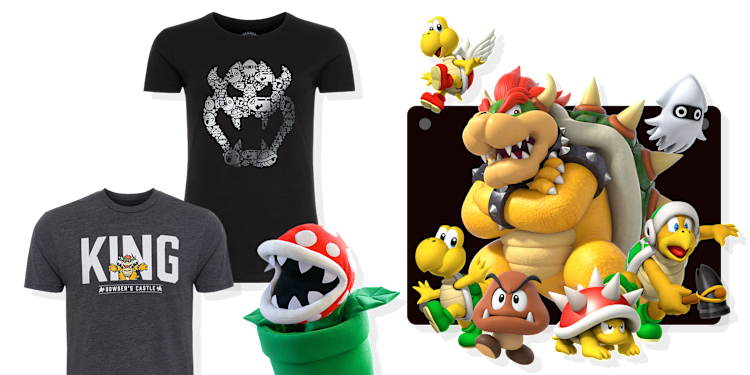 Shop for T-shirts, games, and more featuring baddies from the